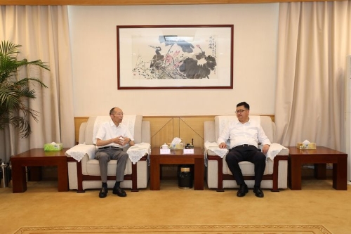 吴安华拜会济南历下区委书记江山