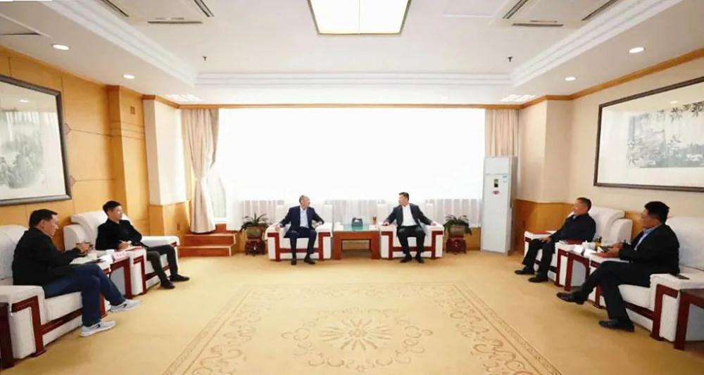 吴安华拜会济南历下区长杨传军