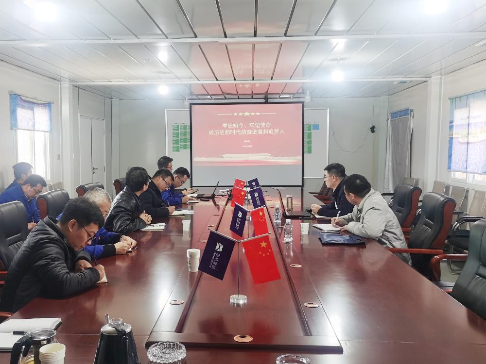 李叶茂到内黄一中两馆项目调研并讲党课